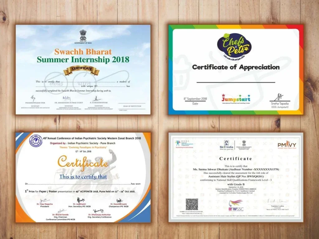 Certificate Printing Swinton