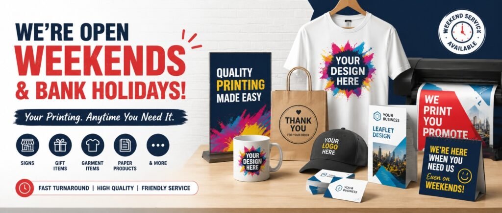 Weekend Printing Service Swinton